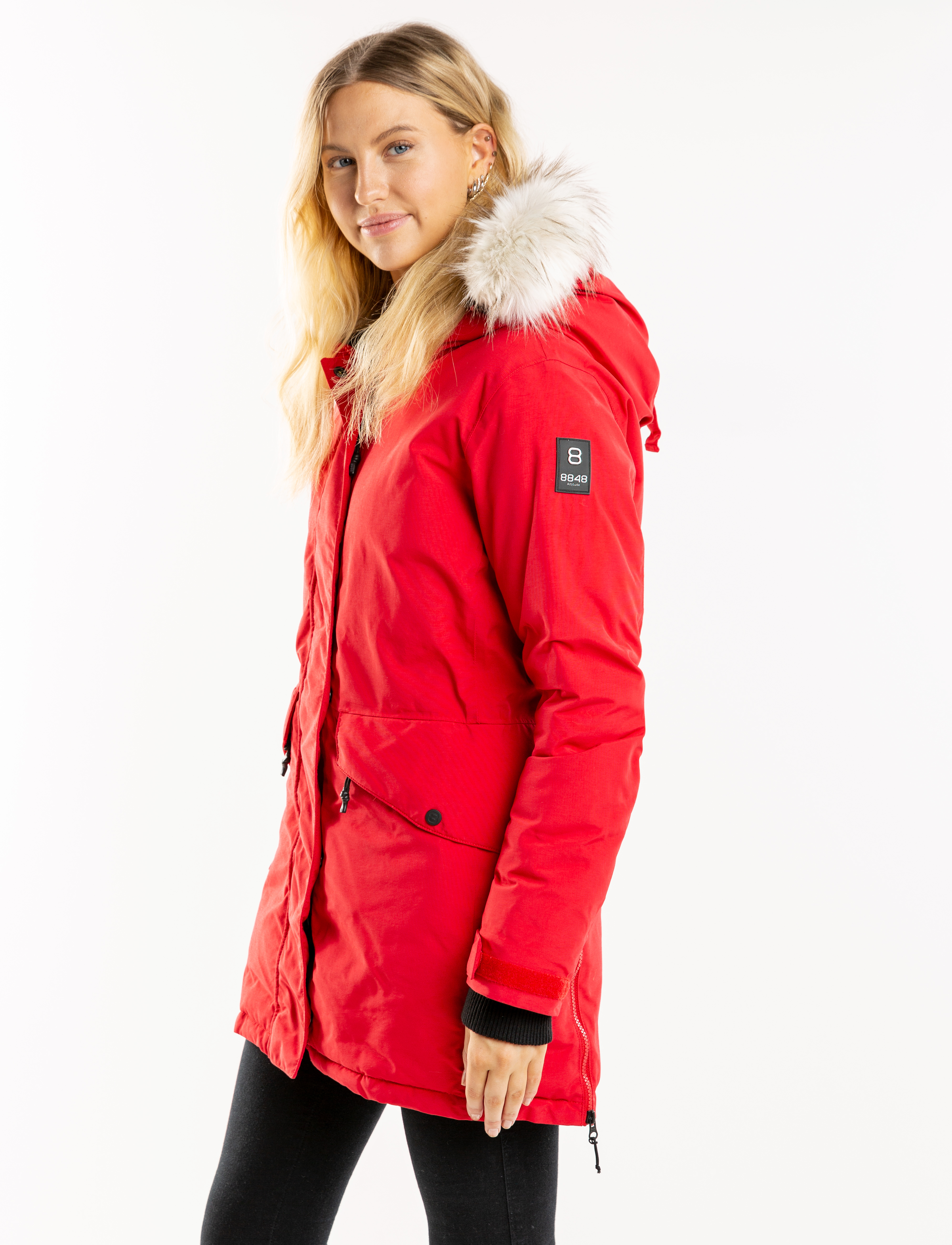 8848 Derica dames parka rood model 4