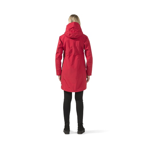 Thelma dames jas rood model achterkant