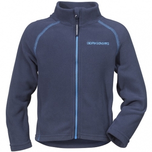 Didriksons Monte kinder fleece vest in donkerblauw